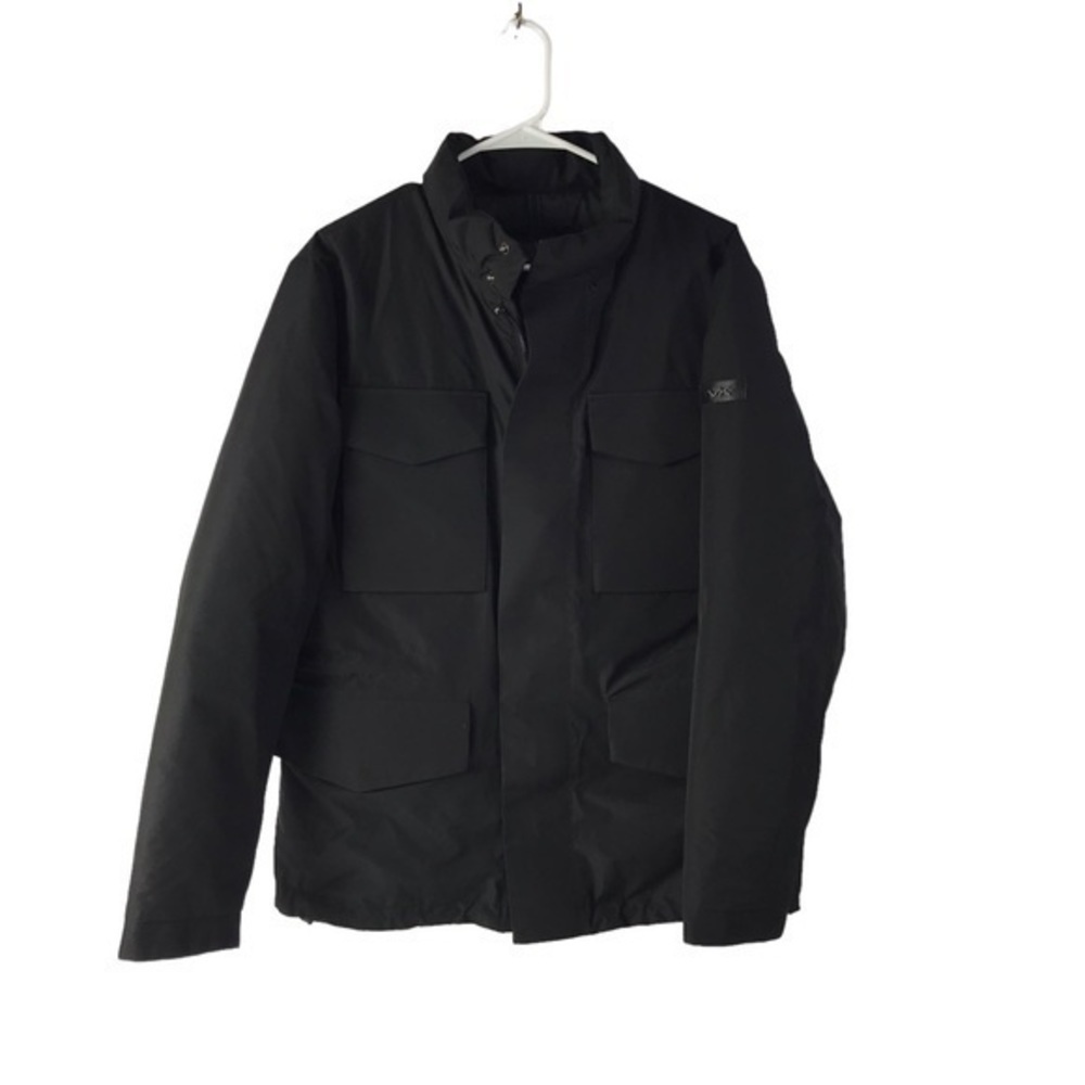 Michael Kors Black quilted field utility jacket coat men’s size Small , black